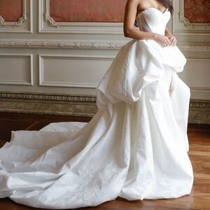 Martina Liana Ivory Strapless Sweetheart Ballgown Wedding Dress